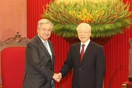 Le Secrétaire général du Parti reçoit le Secrétaire général de l’ONU