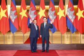 Le président de l’Assemblée nationale du Vietnam s’entretient avec le président du Sénat du Cambodge 