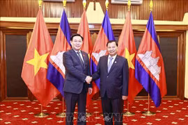 Entrevue Vuong Dinh Hue - Samdech Say Chhum