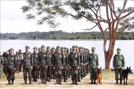 Premier exercice de sauvetage entre les armées du Laos, du Vietnam et du Cambodge