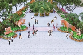 La rue florale Nguyên Huê pour le Têt du Tigre