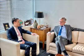 Le secrétaire général adjoint de l'ONU reçoit l'ambassadeur vietnamien Dang Hoàng Giang