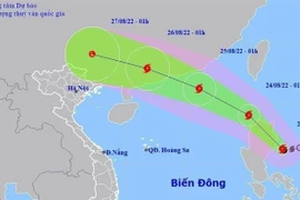 La tempête tropicale Ma-on se déplacerait vers le Nord-Ouest
