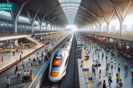 Photo d'illustration de la ligne ferroviaire à grande vitesse Nord-Sud. Photo: AI Chat GPT
