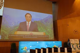 Le Premier ministre Pham Minh Chinh à la cérémonie pour annoncer l'Indice mondial de l'innovation 2024 (GII). Photo: VNA