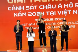 La délégation vietnamienne occupe la première place du podium avec un total de 37 médailles d'or, 36 d'argent et 33 de bronze. Photo: VNA