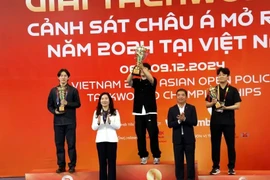 La délégation vietnamienne occupe la première place du podium avec un total de 37 médailles d'or, 36 d'argent et 33 de bronze. Photo: VNA