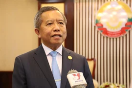 Le ministre lao des Technologies et des Médias et président de l'Association d'amitié Laos-Vietnam, Boviengkham Vongdara. Photo: VNA