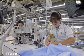 Les exportations de l'industrie du textile et de l'habillement vers l'UE connaîssent une croissance positive. Photo : VNA