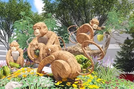  La rue florale Nguyên Huê au Têt du Singe 