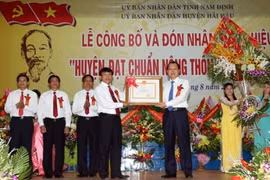 Hai Hâu, district exemplaire dans l'édification de la Nouvelle ruralité 