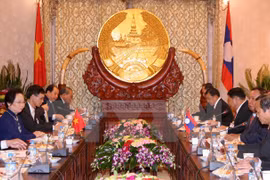 La vice-présidente Nguyen Thi Doan en visite au Laos 