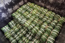 Le bánh chưng du village de Tranh Khuc