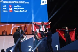 Distinction des Vietnamiens primés au concours des métiers 2015