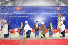 Mise en chantier d’une école au Laos financée par le Vietnam