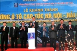 Ouverture au trafic de l’autoroute Hanoi - Hai Phong