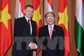 Entretien entre les présidents des AN vietnamienne et hongroise