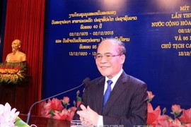 Meeting en l’honneur du 40e anniversaire de la Fête nationale du Laos à Hanoi