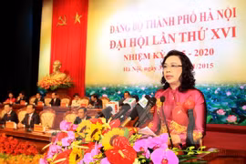 Clôture du 16e Congrès de l'organisation du Parti de Hanoi