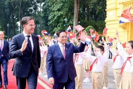 Cérémonie d’accueil du Premier ministre néerlandais Mark Rutte à Hanoï