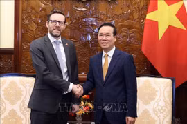 Le président Vo Van Thuong reçoit l'ambassadeur britannique