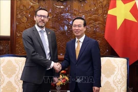 Le président Vo Van Thuong reçoit l'ambassadeur britannique