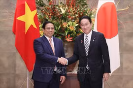 Le PM Pham Minh Chinh s'entretient avec son homologue japonais Kishida Fumio 