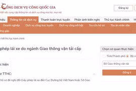 Hanoi : délivrance des permis de conduire sur le portail national des services publics