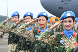 Une femme militaire vietnamienne en mission à la MINUSS à l’honneur 