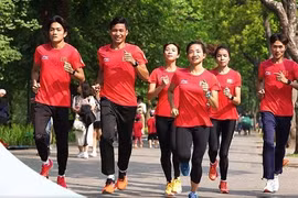 Course à pied en réponse à ASIAD 19 à Bac Ninh