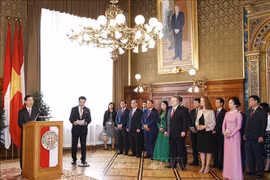 Le président Vo Van Thuong rencontre le maire de Vienne