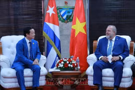 Le vice-Premier ministre Tran Hong Ha rencontre le Premier ministre cubain