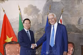 Le président visite la région italienne de la Toscane