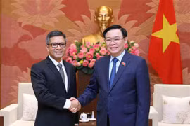 Le président de l’AN du Vietnam reçoit les ambassadeurs d'Indonésie et d'Iran