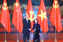Entretien entre deux responsables du Parti communiste du Vietnam et du Parti communiste chinois