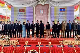 Lancement du projet de restauration de la zone des vestiges du Président Ho Chi Minh à Savannakhet 