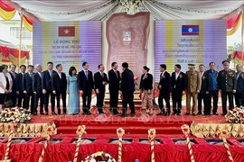 Lancement du projet de restauration de la zone des vestiges du Président Ho Chi Minh à Savannakhet 
