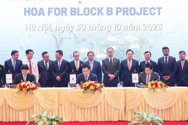 Signature et mise en œuvre du projet de chaîne de valeur gaz-électricité Bloc B - O Mon