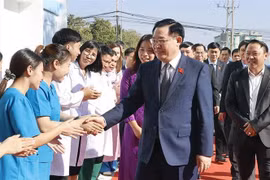 Activités du président de l’Assemblée nationale Vuong Dinh Hue au Laos