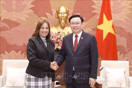 Le président de l'Assemblée nationale reçoit la vice-présidente de l'organe législatif de Cuba