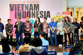Exposition d'art Vietnam-Indonésie à Ho Chi Minh-Ville