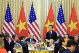 Le président Vo Van Thuong préside un banquet en l’honneur du président Joe Biden