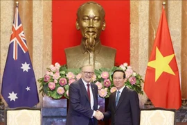  Le président Vo Van Thuong reçoit le Premier ministre australien Anthony Albanese