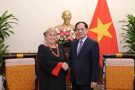 Le ministre des AE Bui Thanh Son reçoit l'ancienne présidente chilienne Michelle Bachelet Jeria