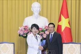 Le président Vo Van Thuong reçoit la ministre japonais des Affaires étrangères