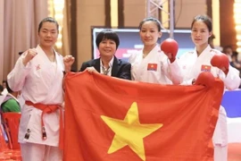 SEA Games 32 : l'équipe de karaté du Vietnam remporte six médaille d'or 