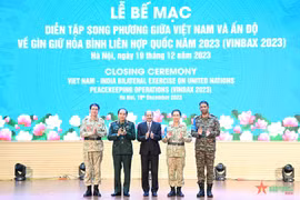 Clôture de l'exercice militaire conjoint Vietnam - Inde à Hanoï