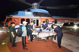 Truong Sa : transfert sur le continent d’un pêcheur victime d'un accident de décompression