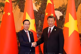 Le président Vo Van Thuong rencontre le secrétaire général et président chinois Xi Jinping