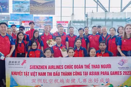La délégation vietnamienne handisport part pour les ASIAN Para Games 4 en Chine